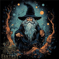 A Wise Old Wizard Fantasy Mens Cotton T-Shirt Tee Top
