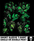 EVIL SCREAMING WICKED POSSESSED HAUNTED GOTHIC SKULLS ZOMBIES STYLE T-SHIRT AB12