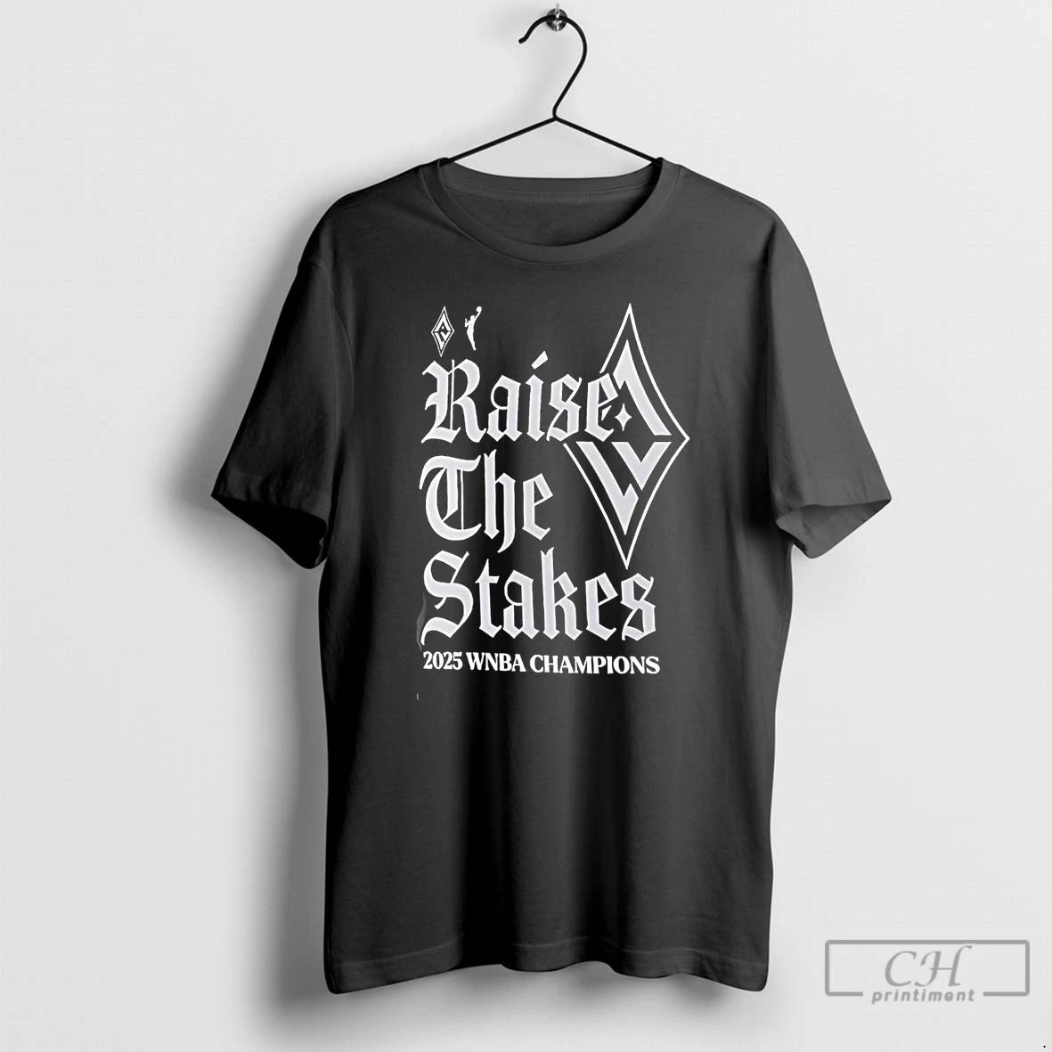 Classic Las Vegas Aces Raise The Stakes 2025 Wnba Champions T Shirts