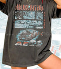 Hachiroku AE86 Initial D Anime JDM Street Racer charcoal color shirt VK07729