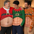 3D Funny Body Hairy Belly Gift For Husband - Personalized Unisex Ugly Sweater