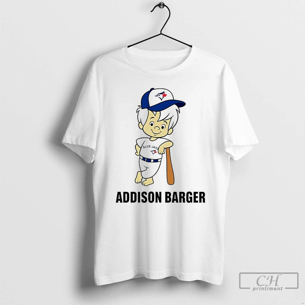 Classic Addison Barger Toronto Blue Jays Cartoon T Shirts