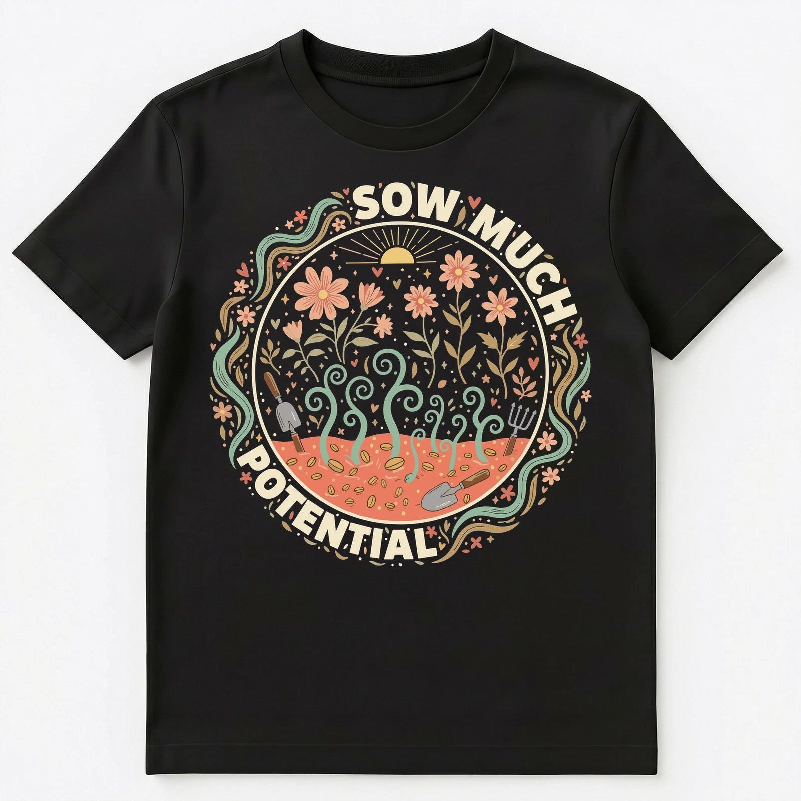 Motivational Nature Inspired Whimsical Design Unisex T-Shirt
