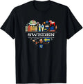 Swedish Heart Travel Gift Swedes T-Shirt