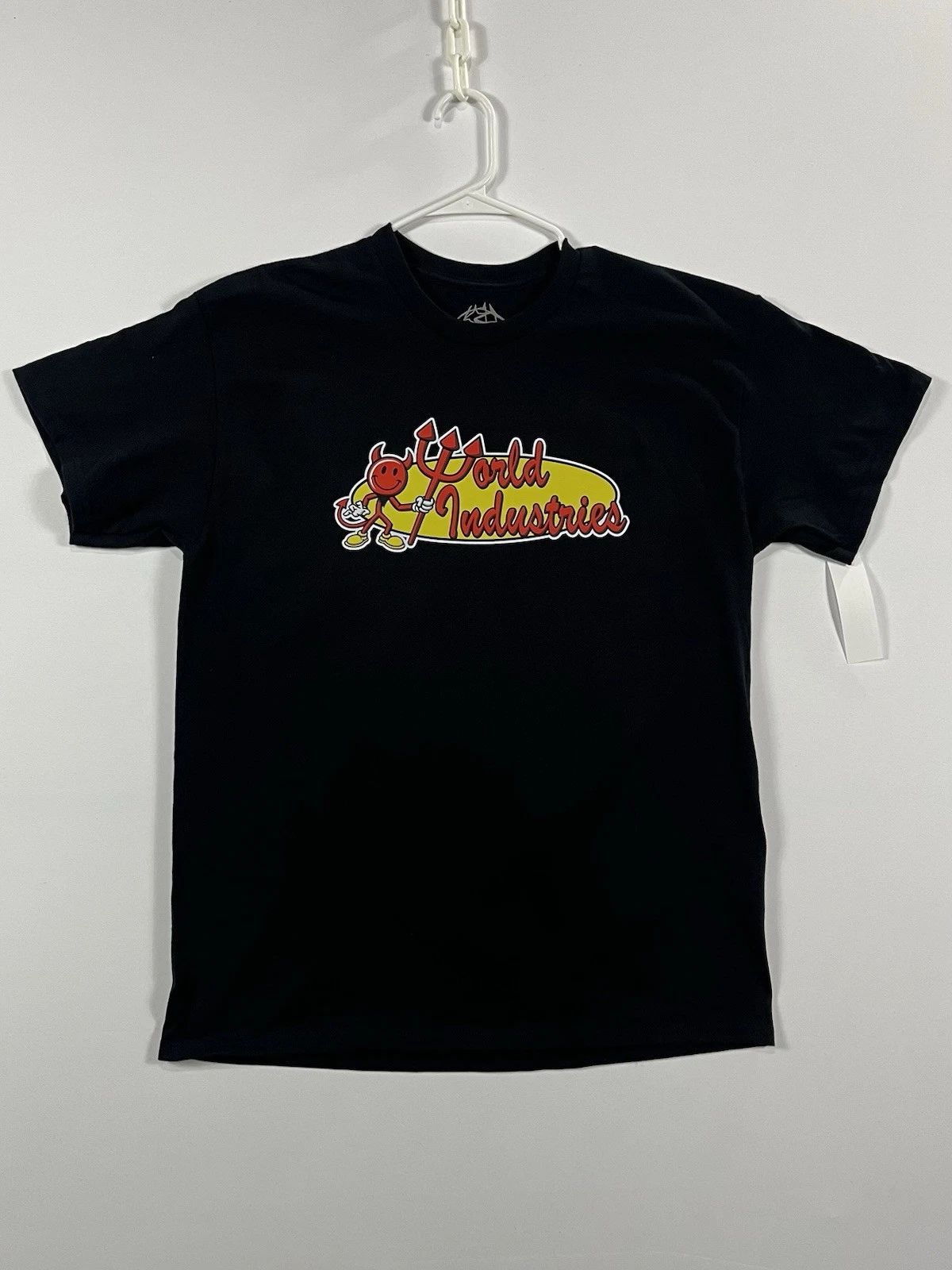 World Industries T-Shirt (Men’s Size X-Large) Retro-Logo, Vintage Skateboard 90s
