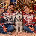 Christmas Gift For Pet Couples - Personalized Custom Photo You And Me And The Dogs Unisex Ugly Sweater