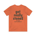 Get Really Stoned... Drink Wet Cement 1981 Vintage Men's T-Shirt