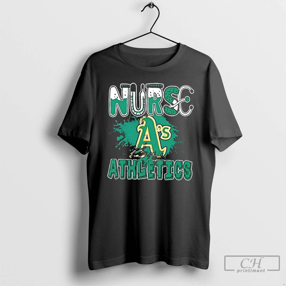 Classic Nurse X Oakland Athletics Baseball T Shirts