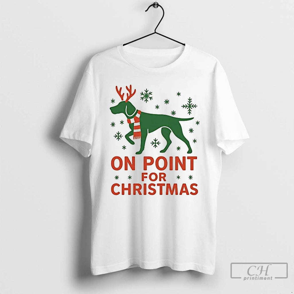 Classic Dog Reindeer On Point For Christmas T Shirts