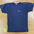 Vintage 80s Men’s Medium Champion Spellout Tee Shirt Single Simple Blue Rare