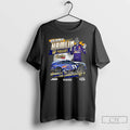 Classic Denny Hamlin Checkered Flag Sports 2025 South Point 400 Race Winner Signature T Shirts