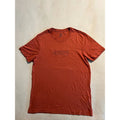 Hurley Mens Embroidered Box Logo T-Shirt Coral Orange Short Sleeve Tee Size M