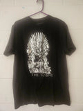 Game of Thrones Shirt Iron Throne " The Throne" Black Size Official HBO Large 💺
