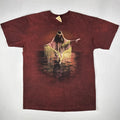 Vintage The Mountain Tie Dye Native Spirit Art T Shirt USA Made Adult L