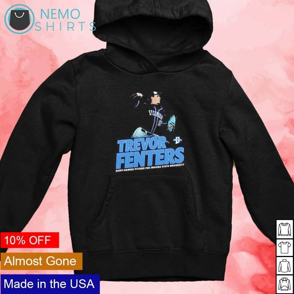Trevor Fenters Vintage Indiana State University Sycamores Pitcher shirt