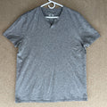 Banana Republic Quick Dry Breathable Men's Size L Solid Gray V-Neck T-Shirt