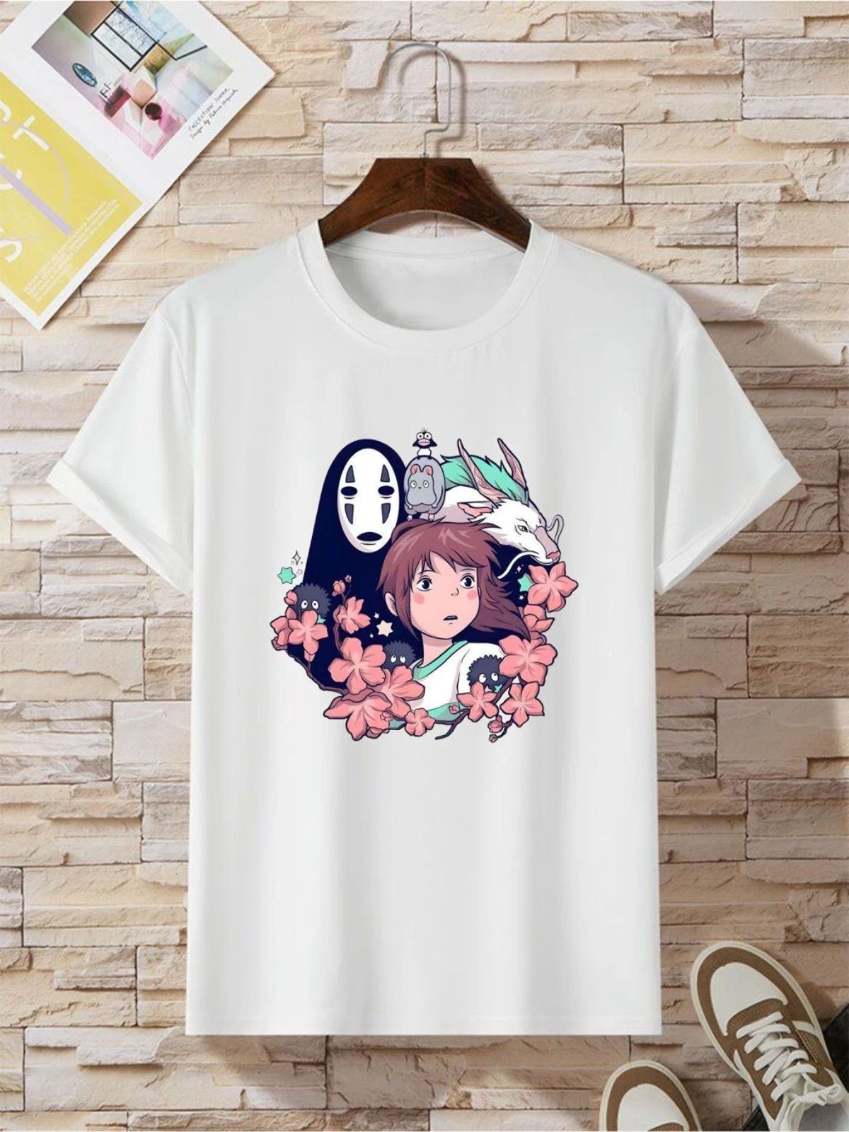 Spirited Away Chihiro Haku No Face Studio Ghibli Anime Manga T-Shirt Unisex