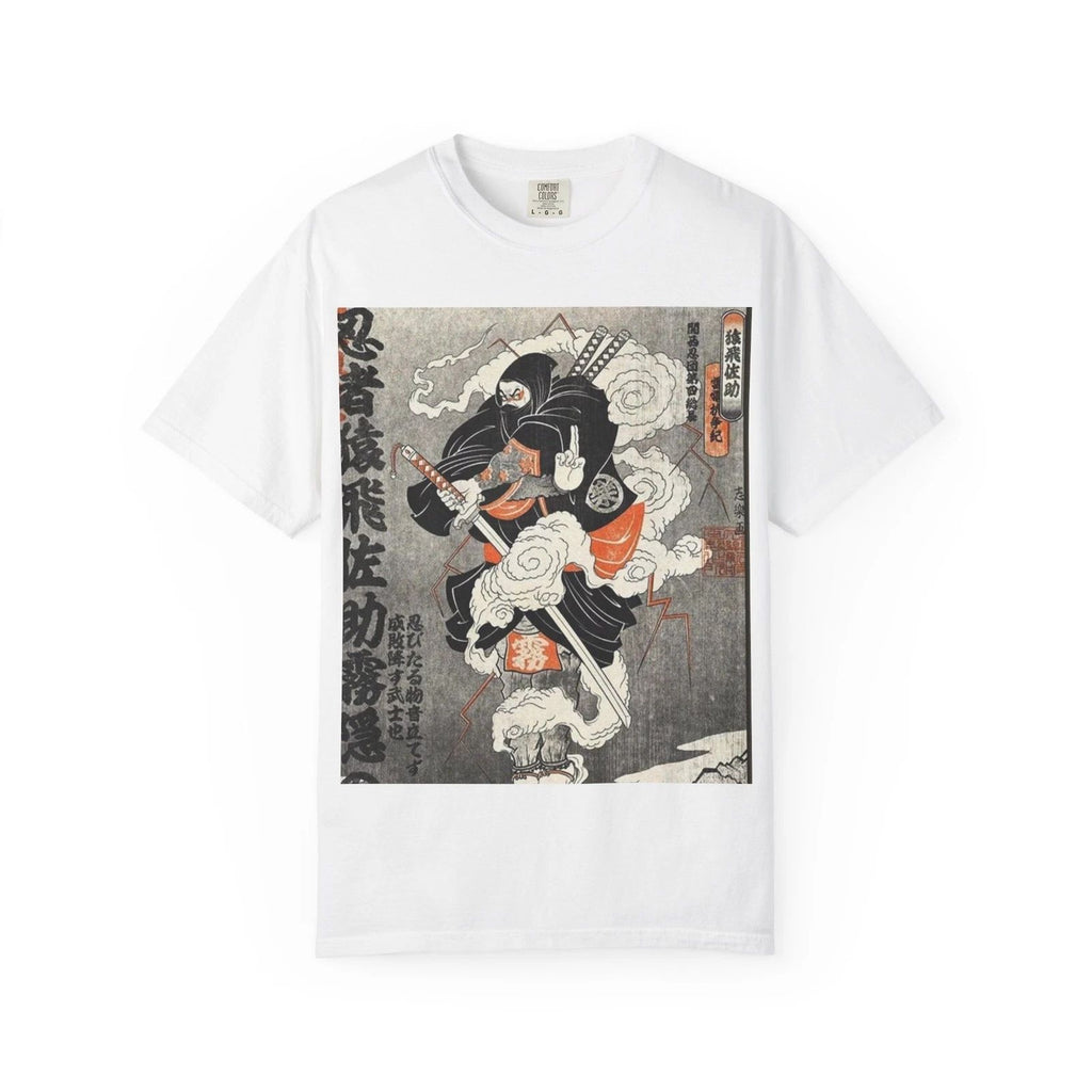 Ninja Warrior Woodblock Print T-Shirt | Vintage Japanese Art