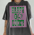 Happy Go Lucky Postage Stamp Unisex T-Shirt Vintage Retro Aesthetic Gift