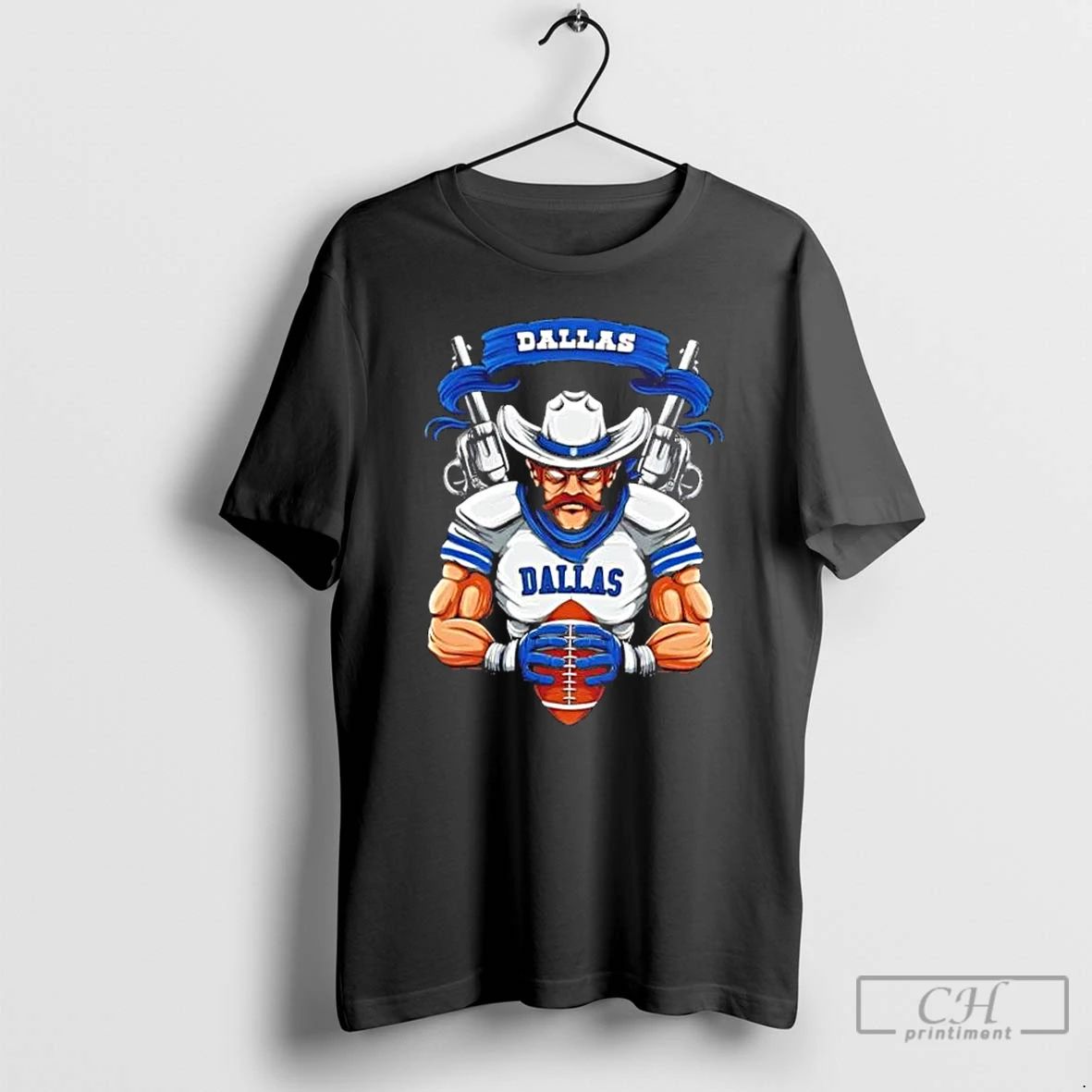 Classic Dallas Cowboys War Football Mascot T Shirts