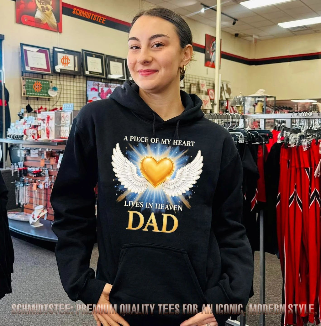 A piece of my heart live in Heaven dad shirt