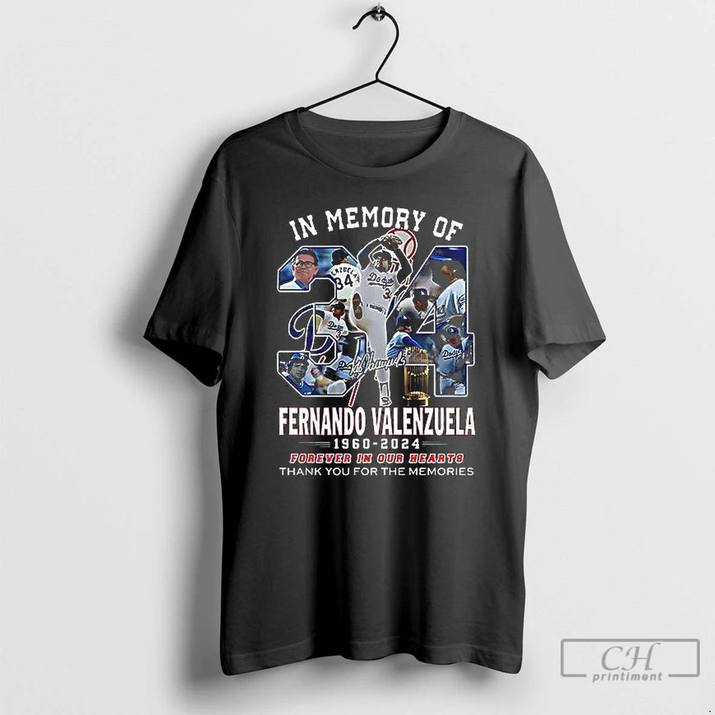 Classic Dodgers In Memory Of Fernando Valenzuela Forever In Our Hearts T Shirts