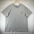 Classic Polo Ralph Lauren Mens T Shirt 2XL Heather Gray Pocket All Cotton