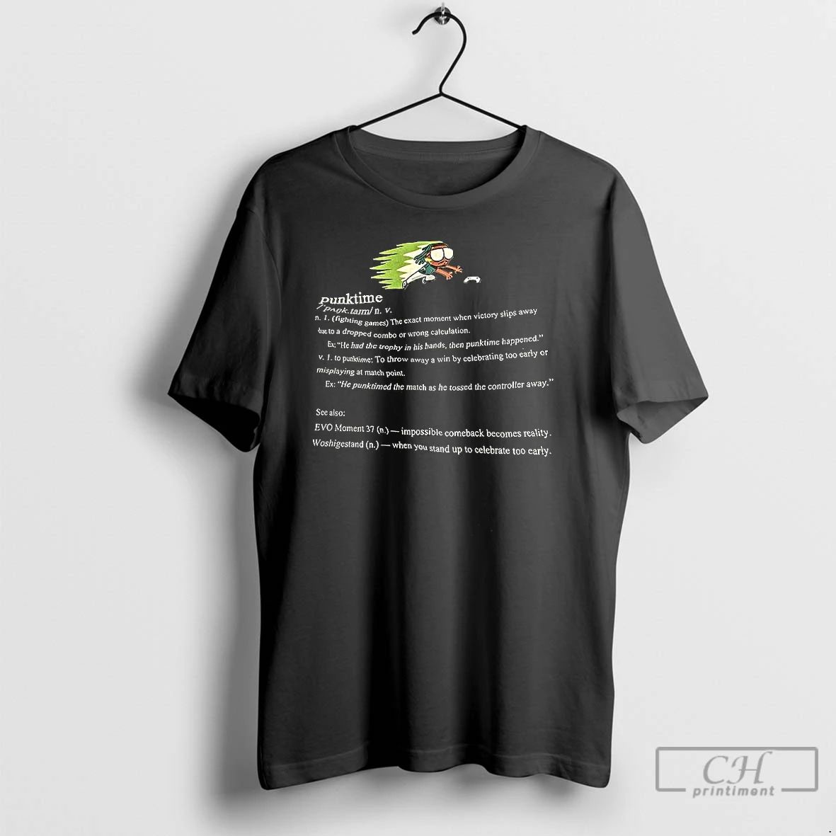 Classic Punktime Fighting Game Definition T Shirts