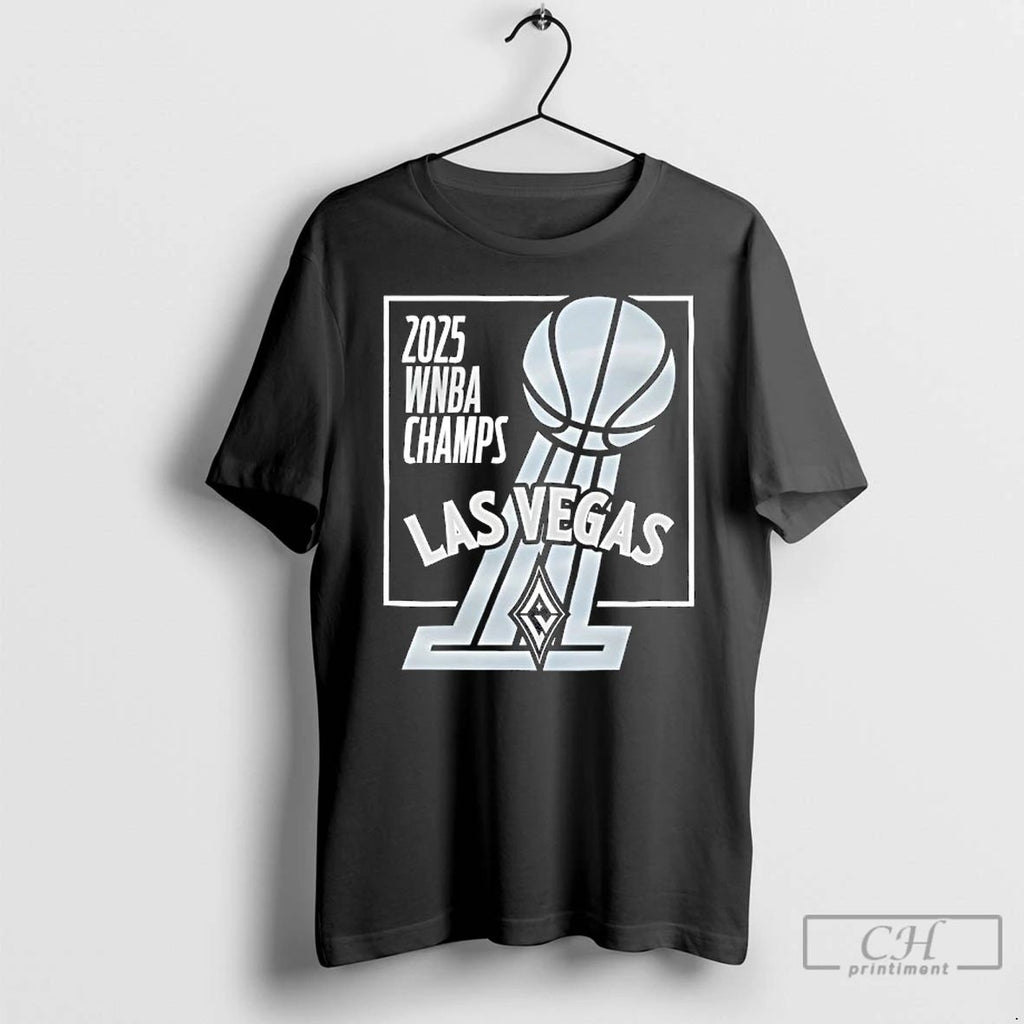 Premium Las Vegas Aces Stadium Essentials 2025 Wnba Finals Champions Jersey Roster T Shirts