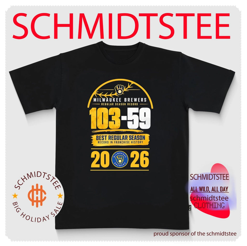 Milwaukee Brewers 2026 Regular Season Record 103-59 Best Regular Season Record In Franchise History shirt