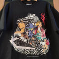 Berserk Guts Kentaro Anime Movie Classic Style Black Unisex Tshirt S-5XL