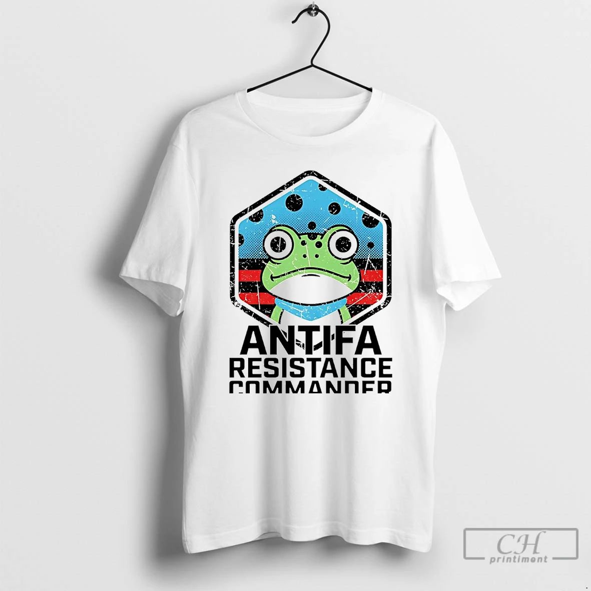Classic Portland Frog Antifa Resistance Commander T Shirts