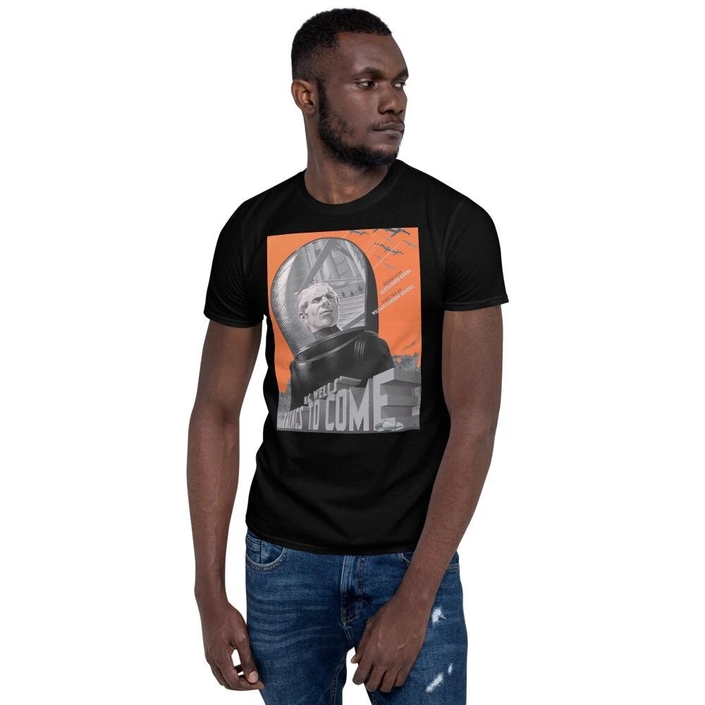 H.G Wells Things to come classic sci fi T-shirt L