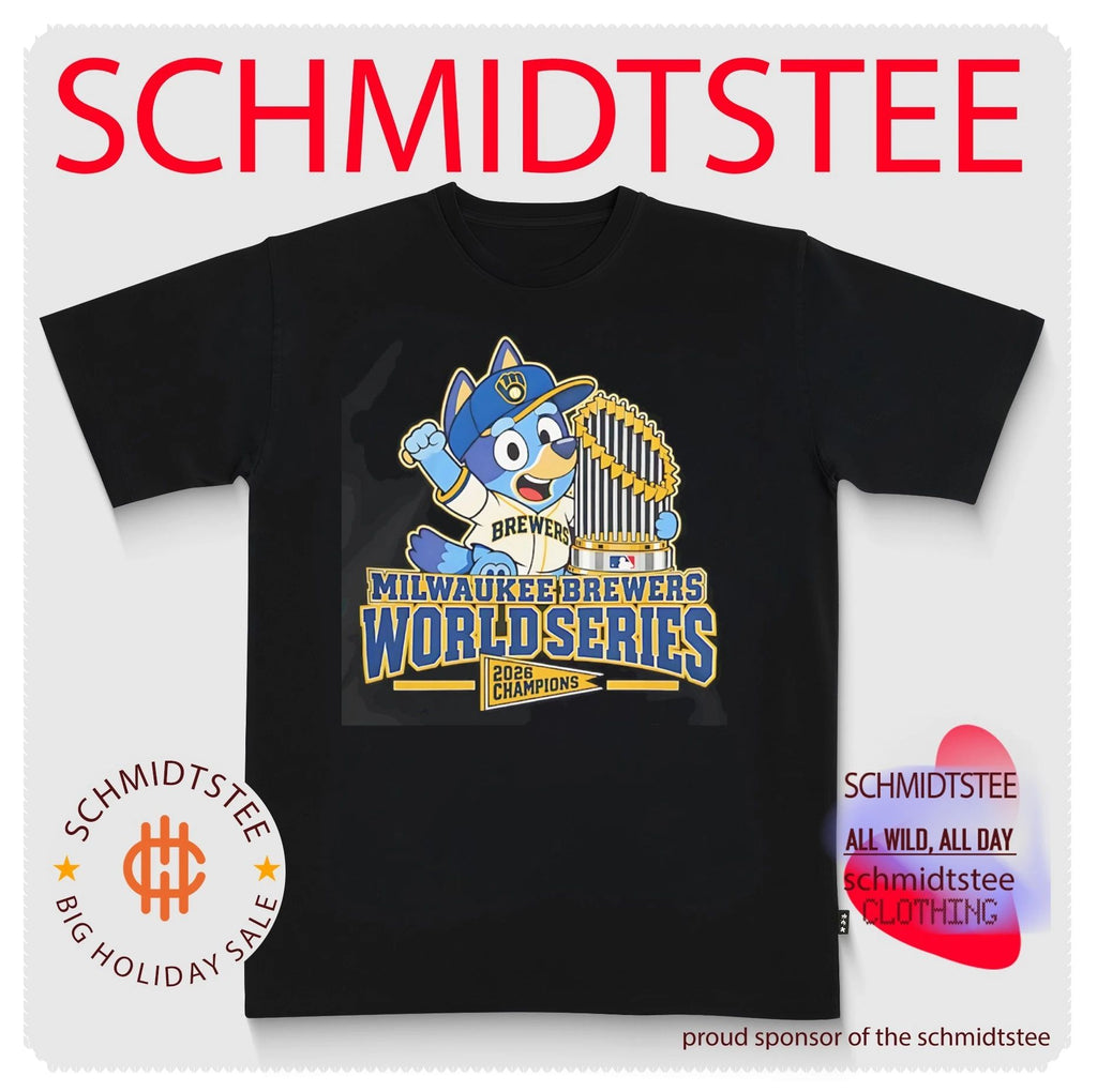 Milwaukee Brewers World Series Champions 2026 Bluey Holding Trophy shirt