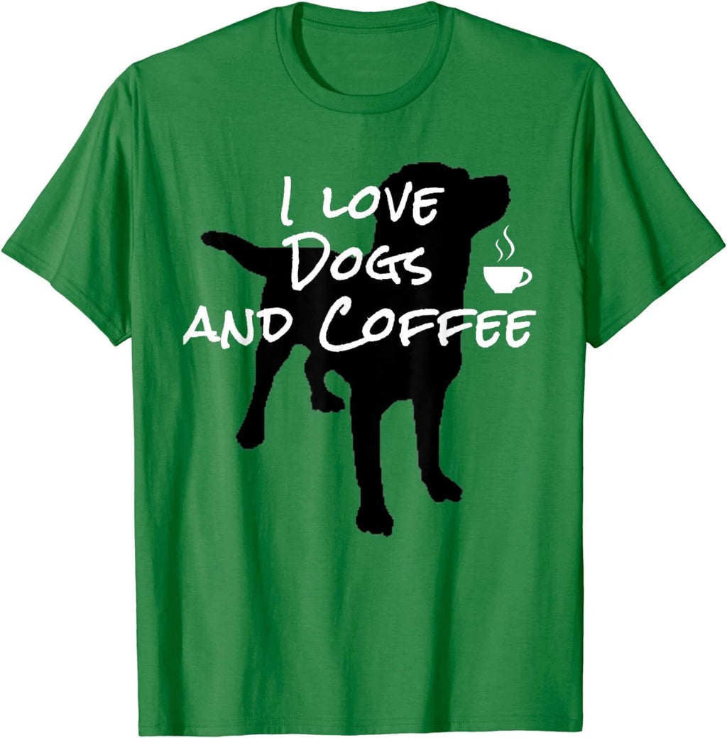 I Love Dogs And Coffee For Coffee Dogs Lovers Unisex T-Shirt