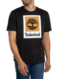 Timberland Men's Coloured Short Graphic T-Shirt, Black