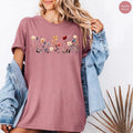 Vintage Pressed Flowers Boho Comfort Tee Nature Lover Gift Shirt