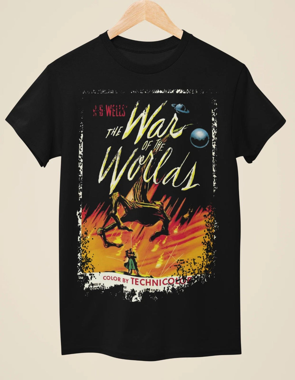 The War of the Worlds (1953) - Movie Poster inspired Unisex Black T-Shirt