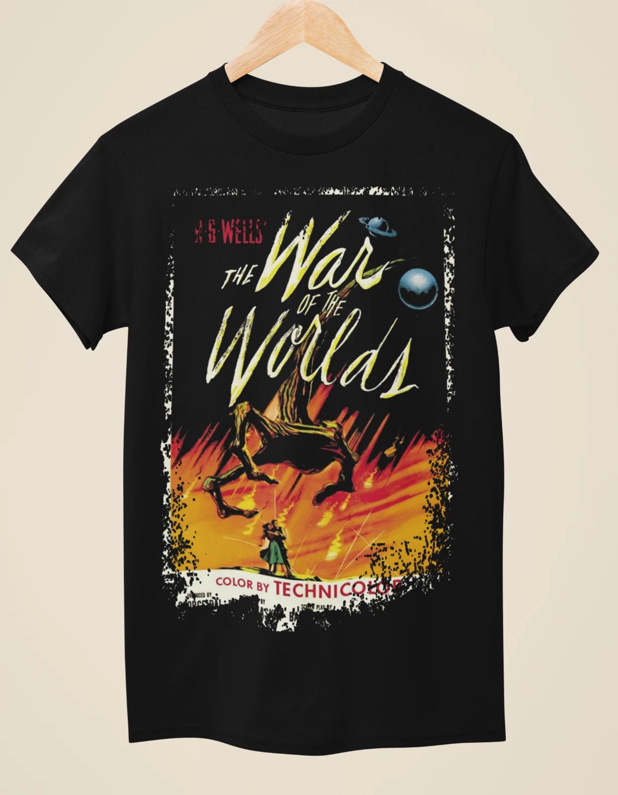 The War of the Worlds (1953) - Movie Poster inspired Unisex Black T-Shirt