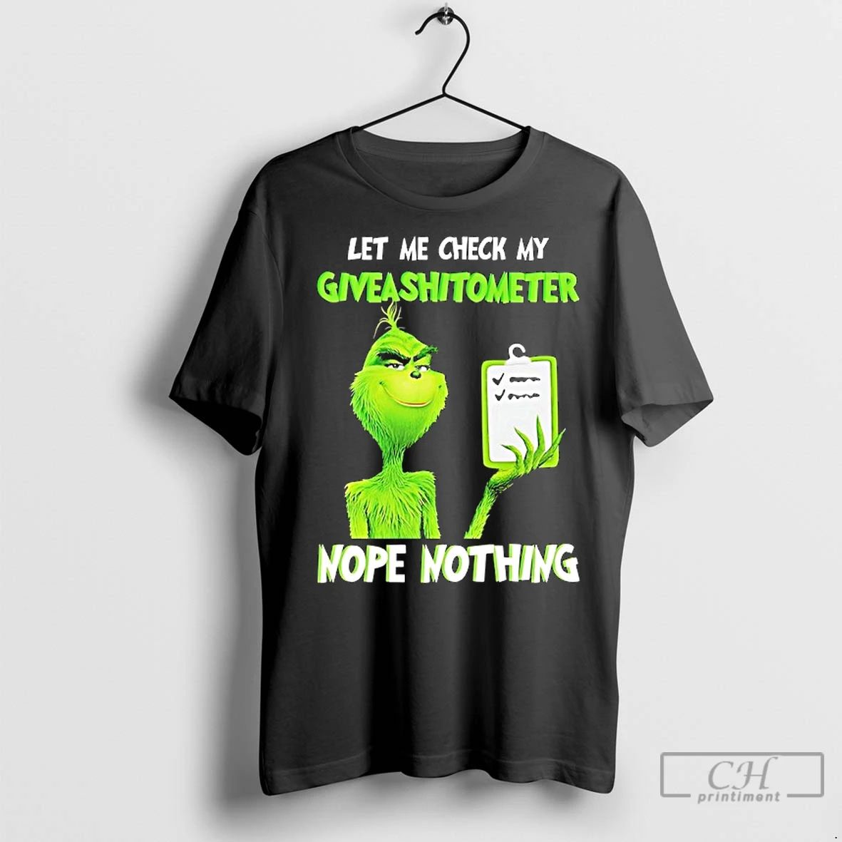 Classic Grinch Let Me Check My Giveashitometer Nope Nothing
