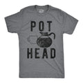 Mens Pot Head T Shirt Funny Coffee Tee for Guys Caffeine Sarcastic  Tee