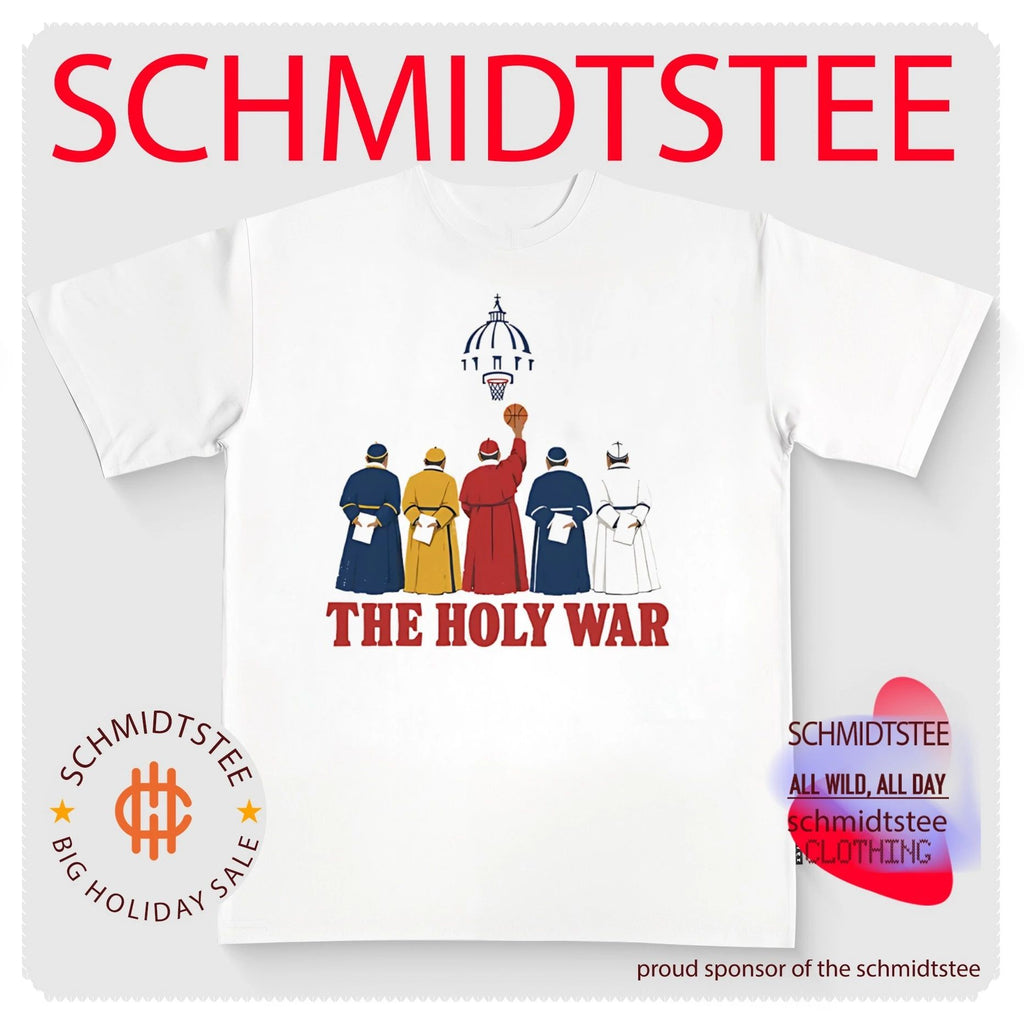 The Holy War basketball graphic shirt