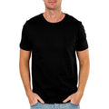 New quality Men's T-Shirt Soft Cotton Tee, Color Black, Size XL