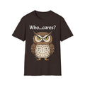 Who Cares? Owl Unisex Softstyle T-Shirt, Funny Gift, Casual Wear, Animal [...]