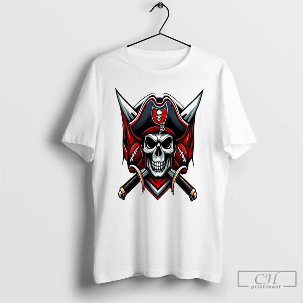 Classic Buccaneers Football Print Waffle T Shirts