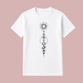 Solar System Celestial Graphic T-Shirt Minimal Space Aesthetic Unisex Tee S-4XL