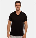 Calvin Klein Men's 1 ONLY  V Neck Tee Shirts (BLACK, XL) NWOT
