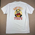 Only Vibez Shirt Men L White Panda Mt. Mexicans Pandtastic Voyage Tour 2023 Tee