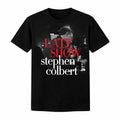 The Late Show with Stephen Colbert Shirt Black Graphic TV Host Vintage Style Tee