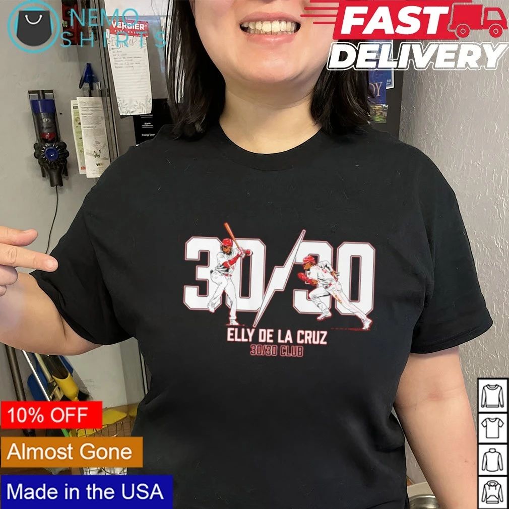 Elly De La Cruz 30 30 Club Cincinnati Reds shirt